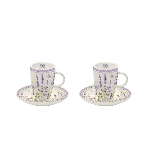 Tazzine Caffè Lavanda set 2 Pezzi