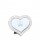 Portafoto Cuore in metallo e strass