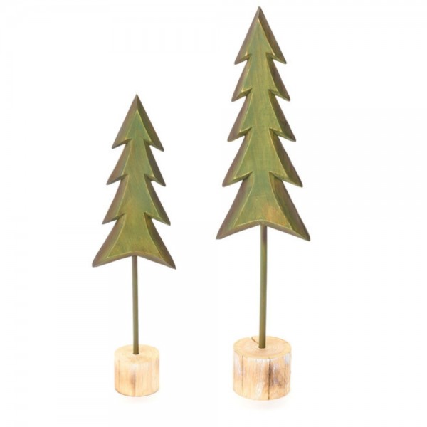 Alberi in Legno set 2 pezzi