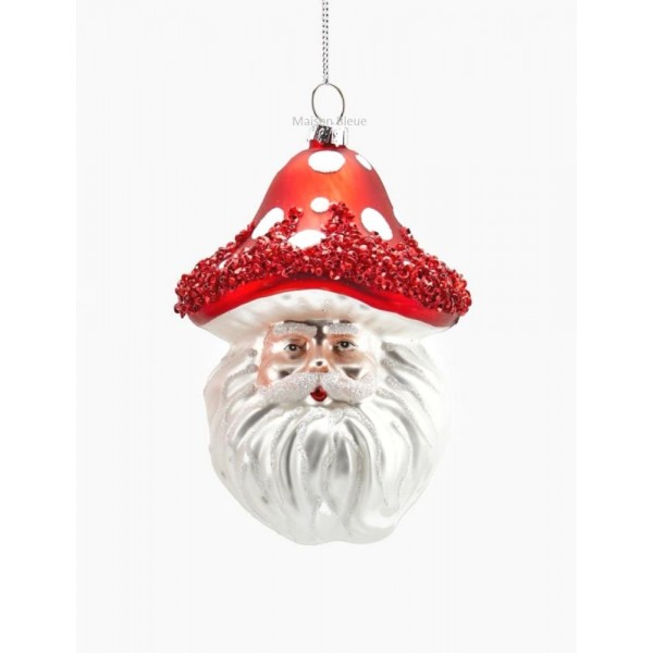 Addobbo Babbo Natale Cappello Fungo