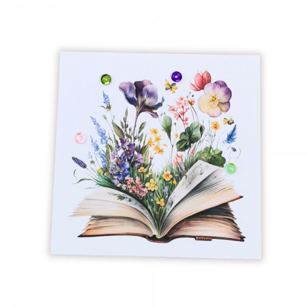 Biglietto Libro in Fiore