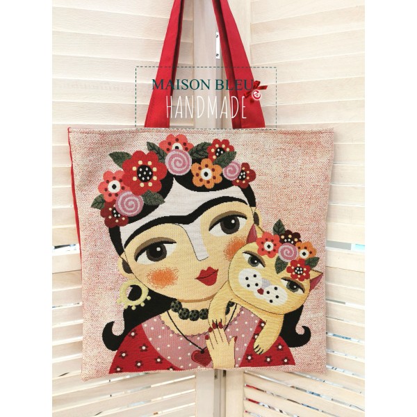 Borsa Frida con Gatto