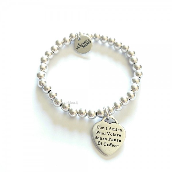 Bracciale Elastico "Con 1 amica puoi volare.."