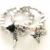 Bracciale Corno e perla Nera