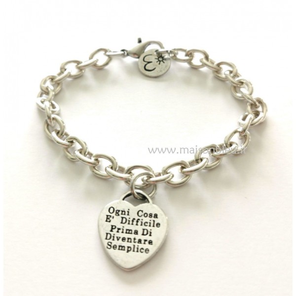 Bracciale a Catena Ogni cosa è difficile