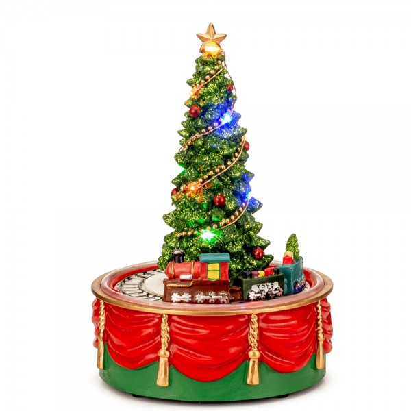 Carillon con albero Luci e Musica