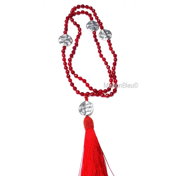 Collana Lunga Rossa Frasi