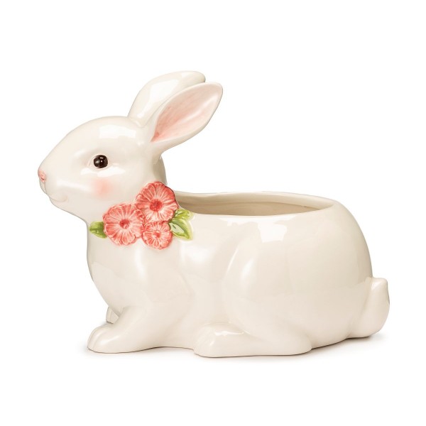 Coniglio in ceramica vaso