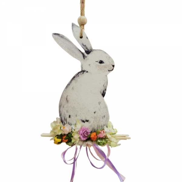 Coniglietto Pasqua con Fiori