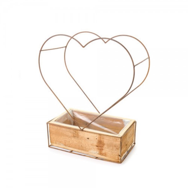 Contenitore Cuore Metallo Grande