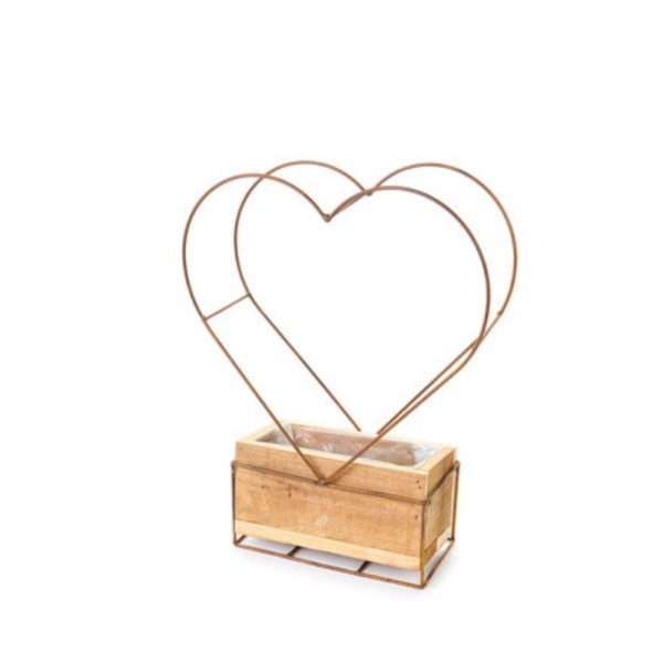 Contenitore Cuore Metallo Piccolo