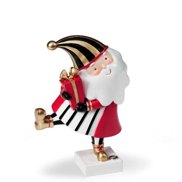 Babbo Natale Righe con Regalo
