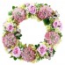 Ghirlanda Fiori Rosa e Ortensie
