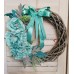 Ghirlanda con Fiori Stoffa Tiffany