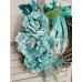 Ghirlanda con Fiori Stoffa Tiffany