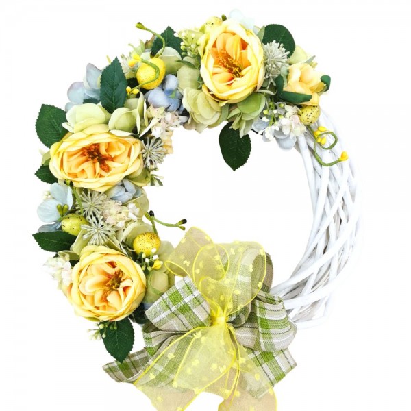 Ghirlanda di Pasqua Fiori Gialli Ghirlanda di Pasqua Fiori Gialli