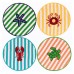 Set 4 Sottopiatti Perline Set 4 Sottopiatti Perline