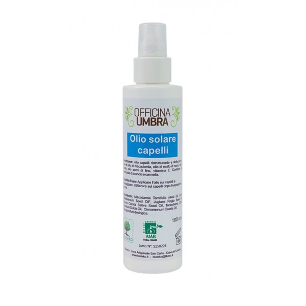 Olio solare capelli