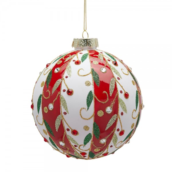 Palla di Natale Fasce di Vischio