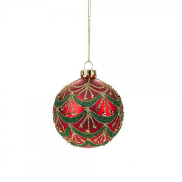 Pallina Vetro Festone di Natale Pallina Vetro Festone di Natale