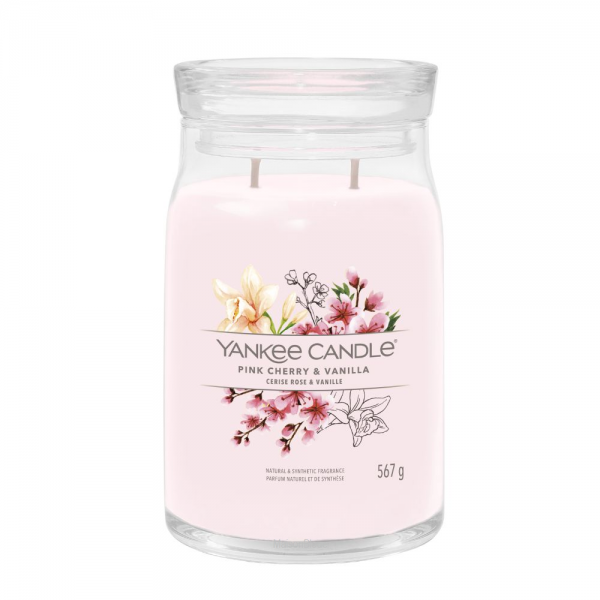 Pink Cherry & Vanilla Candela Grande