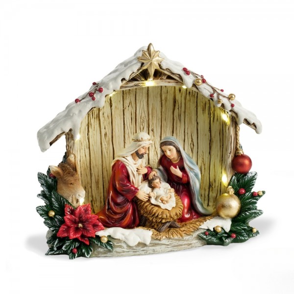 Presepe Colorato con Luci led
