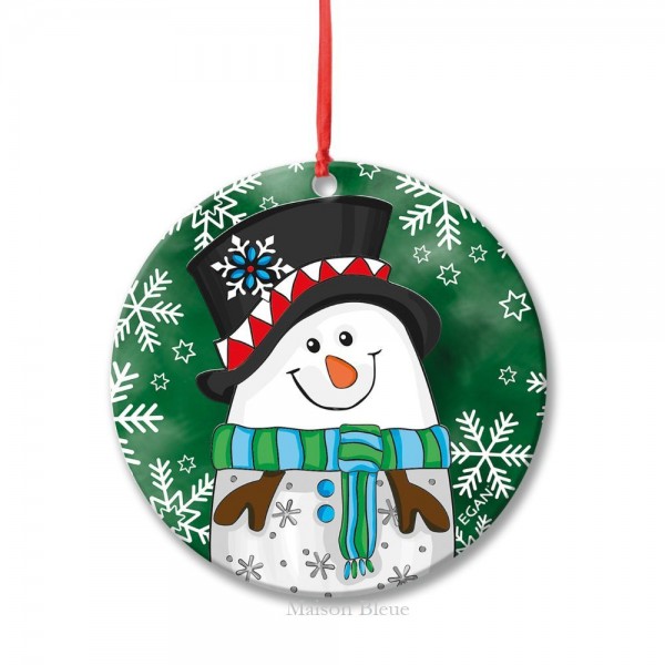 Pupazzo di Neve Natale Condimenti Ciotola Ceramica Vacanza Dip