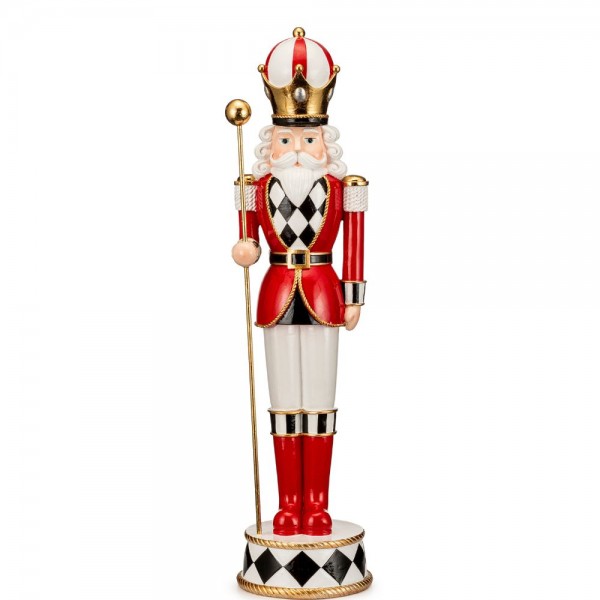 Schiaccianoci Scacchi con asta oro