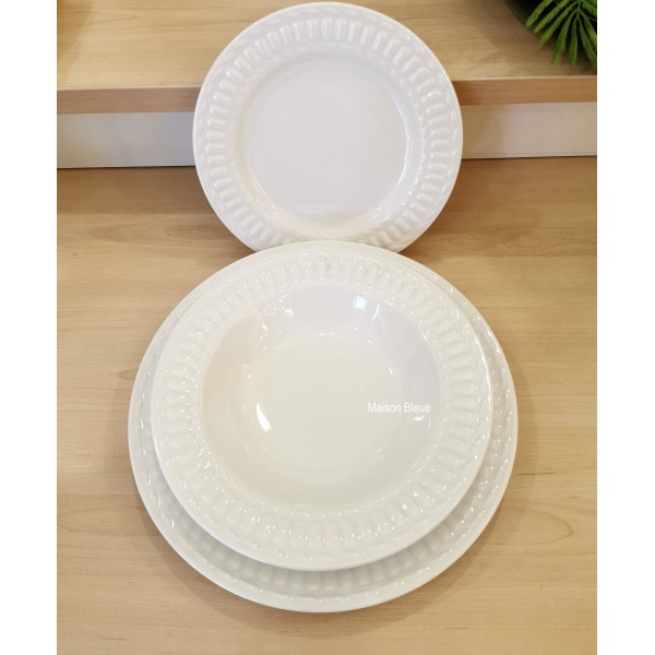 Servizio Piatti 18 pz. Bianco