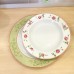 Servizio Piatti Rose e Bordo verde