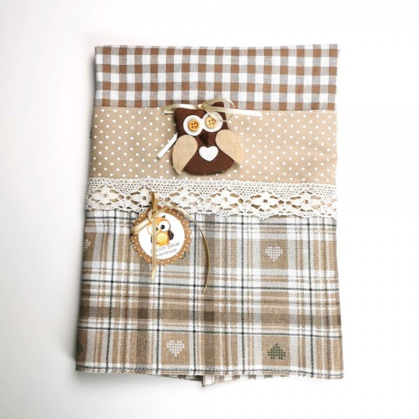 Strofinaccio Gufetto beige