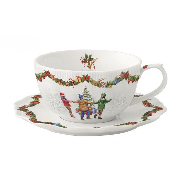 Tazza con piattino Christmas