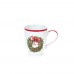 Tazza Mug Porcellana decoro Ghirlanda