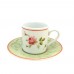 Tazzine caffè Rose e Bordo Verde