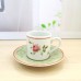 Tazzine caffè Rose e Bordo Verde