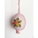 Uovo Gallina con Ricamo Rosa