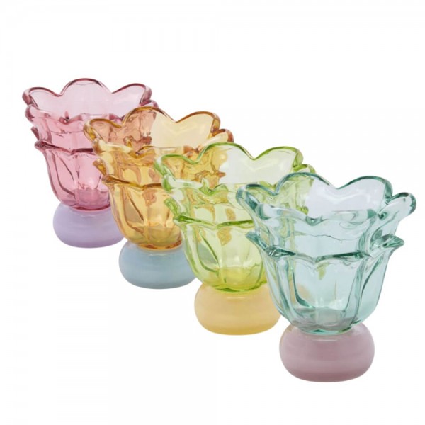 Vaso Fiore Rosa con piede