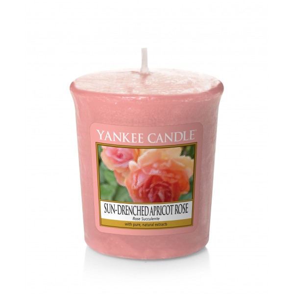 Sun-Drenched Apricot Rose Votivo